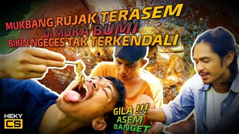 Bikin Ngiler ASMR Mukbang Rujak Jeruk Nipis Sambal Extra Pedas 46