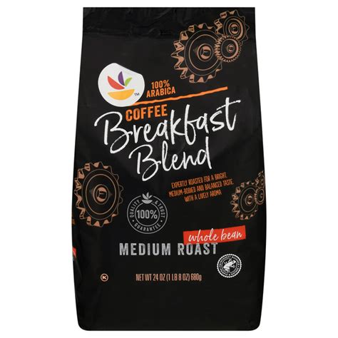 Save On Our Brand Coffee Breakfast Blend Medium Dark Roast Whole Bean