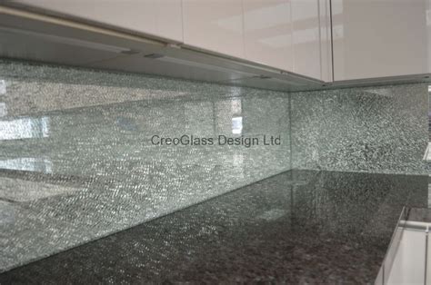 Cracked Ice Splashback Glass Splashbacks Creoglass Glass Splashbacks Kitchen Glass