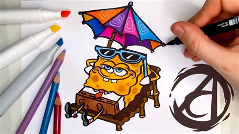 Como Desenhar O Bob Esponja De F Rias A Dai Oliveira Youtube