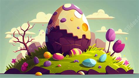 Best Easter Card Powerpoint Background For Presentation - Slidesdocs.com