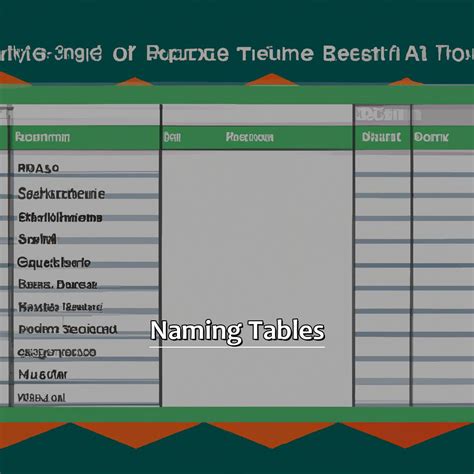 How To Name A Table In Excel - Anders Fogh