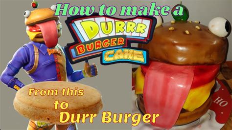 Making A Fortnite Durrr Burger Cake Youtube