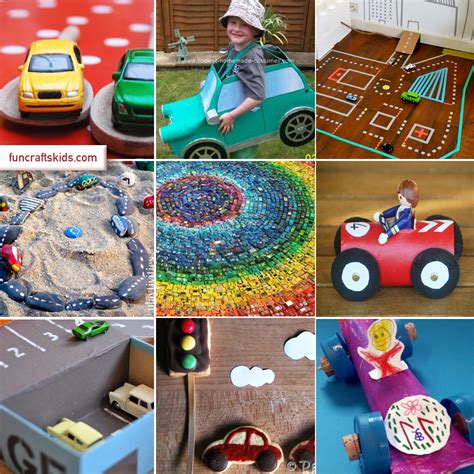 10 Car Crafts Round up - Fun Crafts Kids