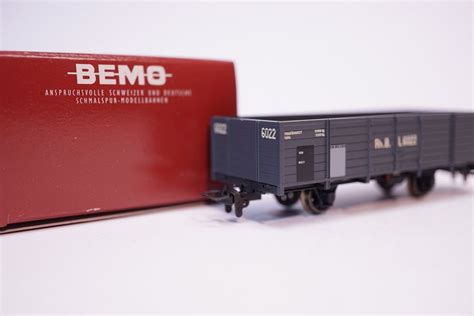 4 Bemo Aus Set RhB Hochbordwagen L 6022 Grau Kaufen Auf Ricardo