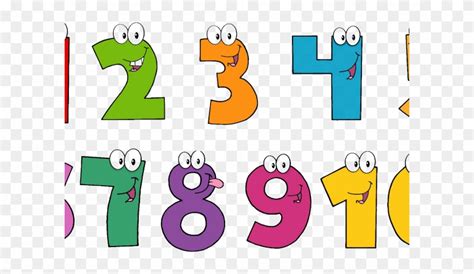 Number Clipart Artistic - Numbers 1 10 Clipart - Png Download (#3480207 ...