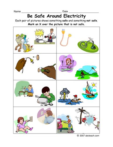 Worksheet Electric Safety Primary Elem Teaching Resources