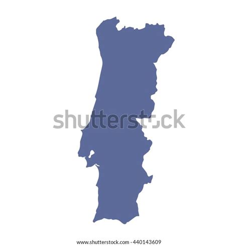 Vector Map Portugal Stock Vector Royalty Free 440143609 Shutterstock