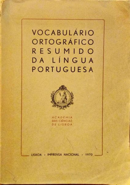 Vocabul Rio Ortogr Fico Resumido Da L Ngua Portuguesa Livraria