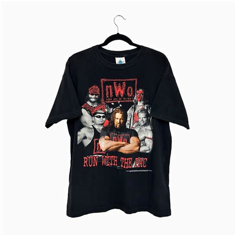 Vintage × Wcwnwo × Wwf The Champ Nwo Wcw Wrestling Tee Grailed
