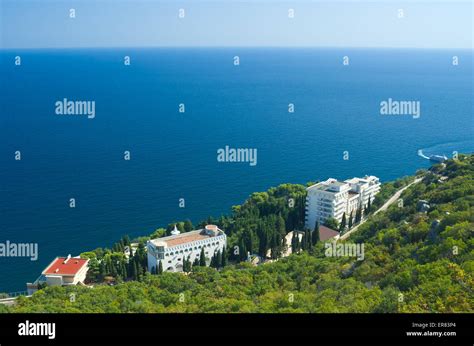 Beautiful Black Sea resort coast in Crimea, Ukraine Stock Photo - Alamy