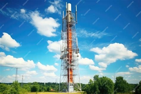 Premium Ai Image Communication Tower Design Professional Advertising