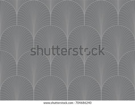 Vintage Seamless Gray Art Deco Wallpaper Stock Vector Royalty Free