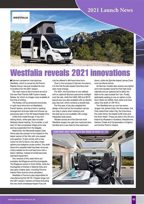 Campervan Magazine The Essential Guide To 2021 Motorhomes And