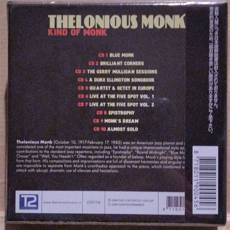 Yahoo オークション 未開封 Kind of Monk Thelonious Monk セロニ