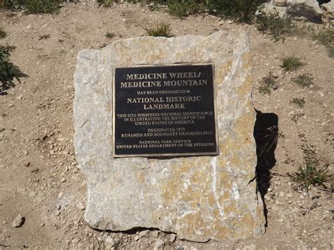 Photo Medicine Wheelmedicine Mountain National Historic Landmark Marker