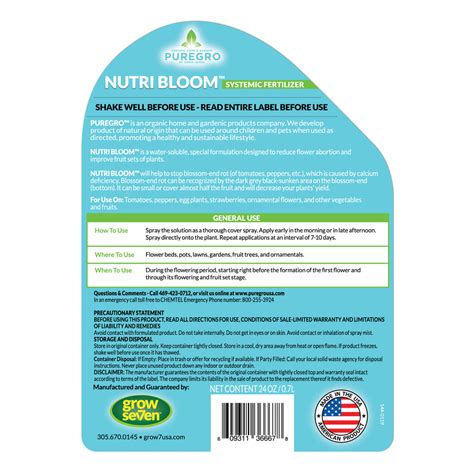 Nutri Bloom™ 24oz Ready To Use Puregro Usa