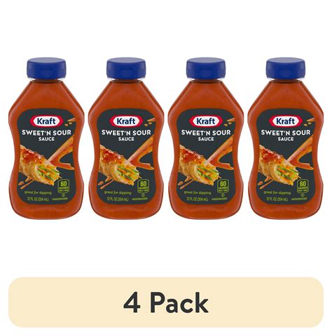 4 Pack Kraft Sweet N Sour Sauce 12 Fl Oz Bottle