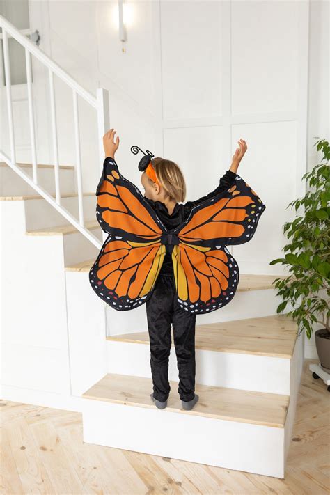 Monarch Butterfly Costume for Boy, Orange Butterfly Outfit for ...