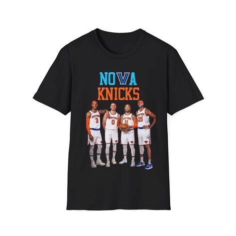 Nova Knicks T Shirt With Jalen Brunson Josh Hart Donte DiVincenzo