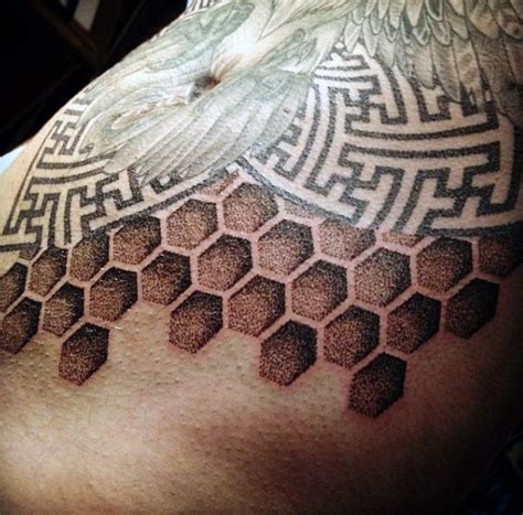 80 Honeycomb Tattoo Designs For Men Hexagon Ink Ideas