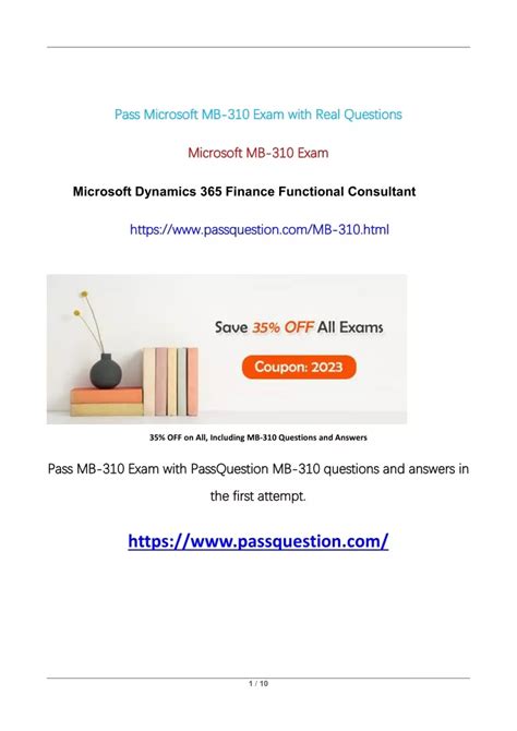 PPT Microsoft MB 310 Exam Questions With Accurate Answers PowerPoint