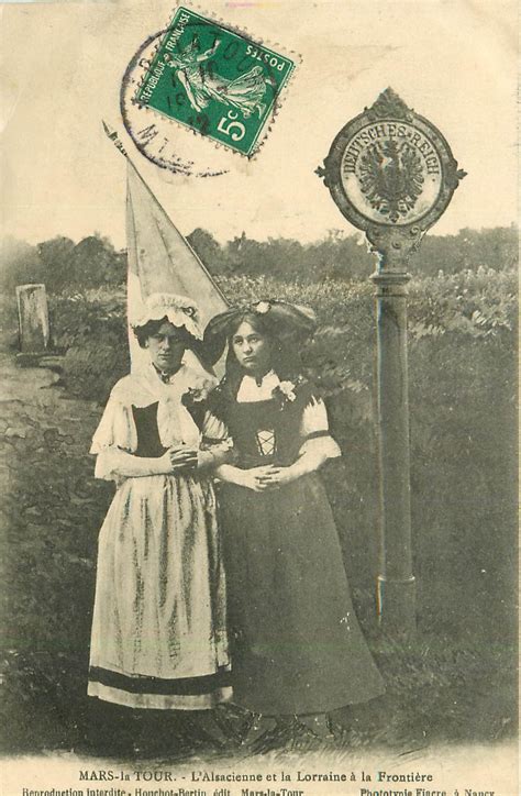 54 MARS LA TOUR Alsacienne et Lorraine à la Frontière 1912