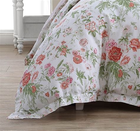 Breezy Floral Quilt Cover Set Range Coral Manchester Warehouse