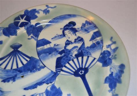 Bargain John S Antiques Celadon Nabeshima Porcelain Plate Imari Blue