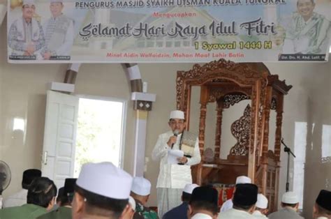 Bupati Dan Wabup Sholat Idul Fitri H Di Mesjid Syaikh Usman