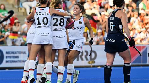 Deutsche Hockey Damen stürmen ins Halbfinale gegen Belgien