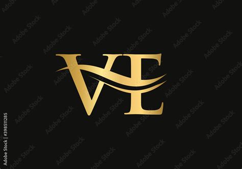 Premium Ve Letter Logo Design Ve Logo For Luxury Branding Elegant And