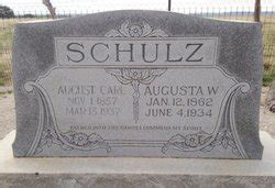 August Carl Schulz 1857 1937 Find A Grave Memorial