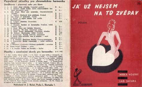 Vintage Czech Songbook Covers And Their Lovely Art Tres Bohemes A