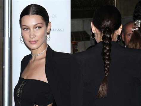 Bella Hadid’s Slick Braided Hairstyle Looks Even Better From The Back Vogue