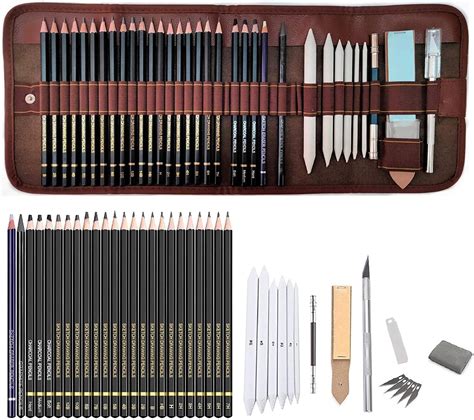 Dakos 29 Piece Graphite Drawing Pencils And Sketch Set Professional