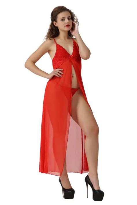 Buy LOOKPLUS Honeymoon Sleepwear Night Dress Sett Sexy Nighty Hot