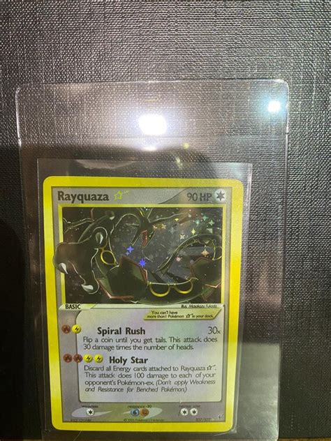 Rayquaza Gold Star Ex Deoxys Pokemon High Quality Proxy Etsy