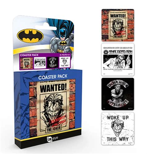 Dc Comics Pack De Dessous De Verre Joker Shopforgeek Sous