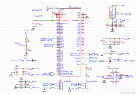 Stm32f401rct6最小系统原理图设计f401ccu6原理图 Csdn博客