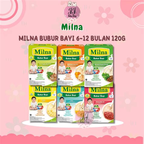 Jual Milna Bubur Bayi 6 12 Bulan 120G Shopee Indonesia