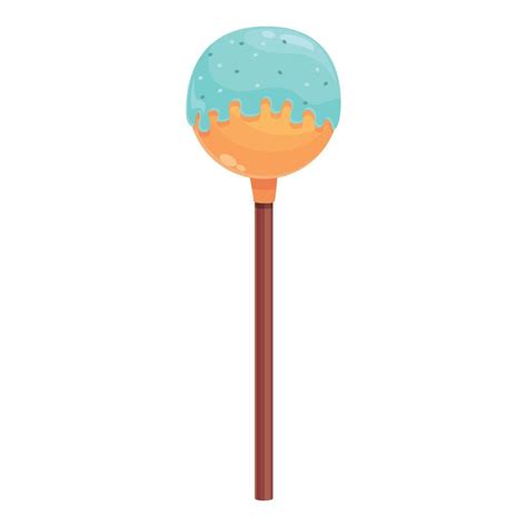 Sugar cake pop icon cartoon vector. Candy stick 14342730 Vector Art at ...