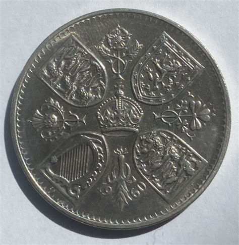 1960 Queen Elizabeth II Crown M J Hughes Coins