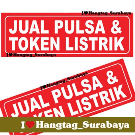 Jual Stiker Jual Pulsa Dan Token Listrik Shopee Indonesia