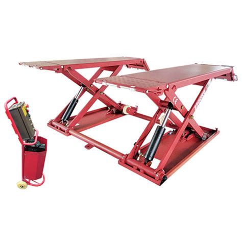 T Capacity Portable Scissor Car Lift U Z M Mobile Mid Rise Scissor