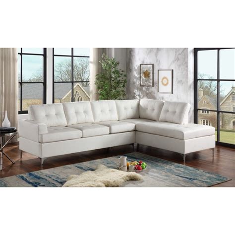 Ivy Bronx Hovanec 2 Piece Faux Leather Sectional Wayfair