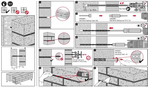 Hilti Heli Brick Helical Bar Installation Guide