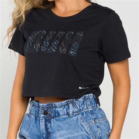 Buh Cropped Buh Slim Hot Fix Mix Preto