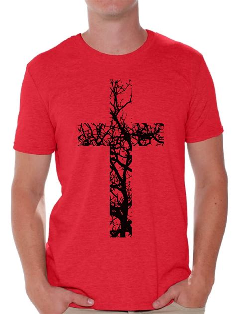 Awkward Styles Black Cross T Shirt For Men Christian Mens Shirts