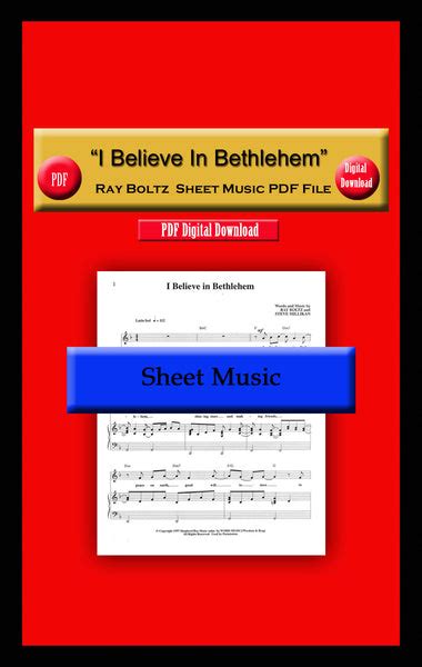 "I Believe In Bethlehem" Ray Boltz Sheet Music PDF File – Ray Boltz ...